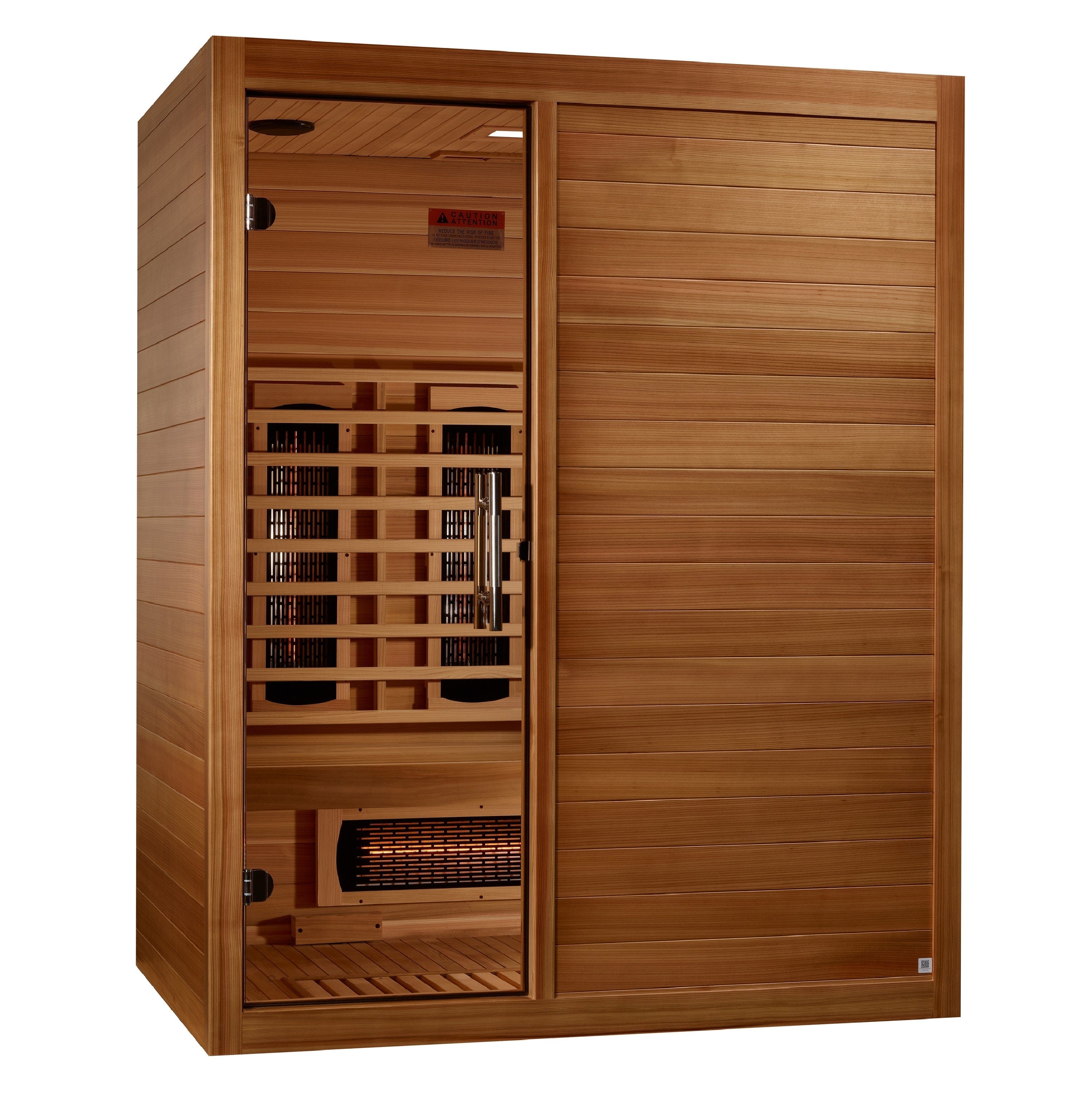 Maxxus 3-Person S-Line  Full Spectrum Infrared Sauna - Pacific Cedar MX-S306-01-FS-PC