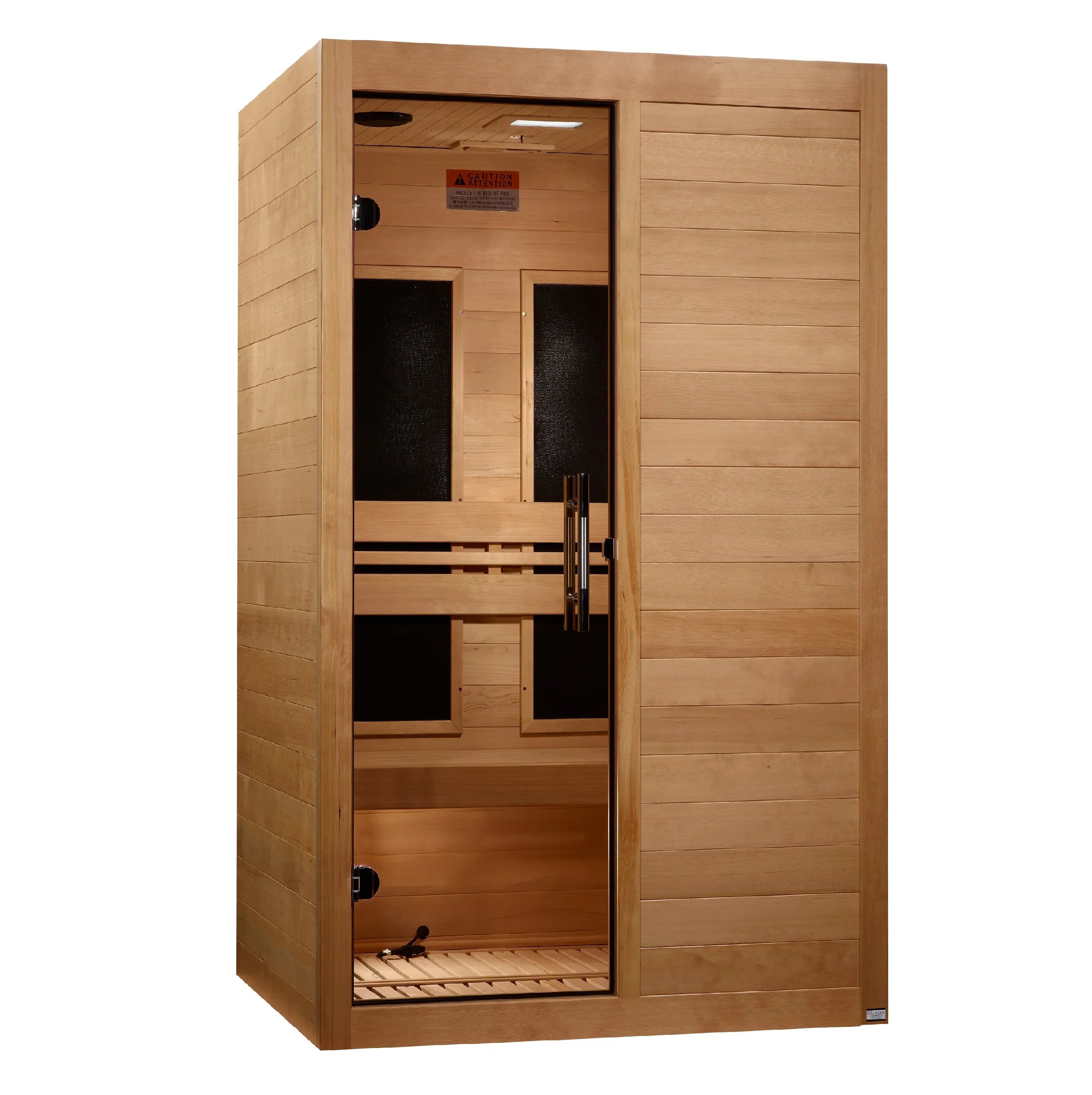 Maxxus 2-Person S-Line Low EMF FAR Infrared Sauna - Canadian Hemlock MX-S206-01