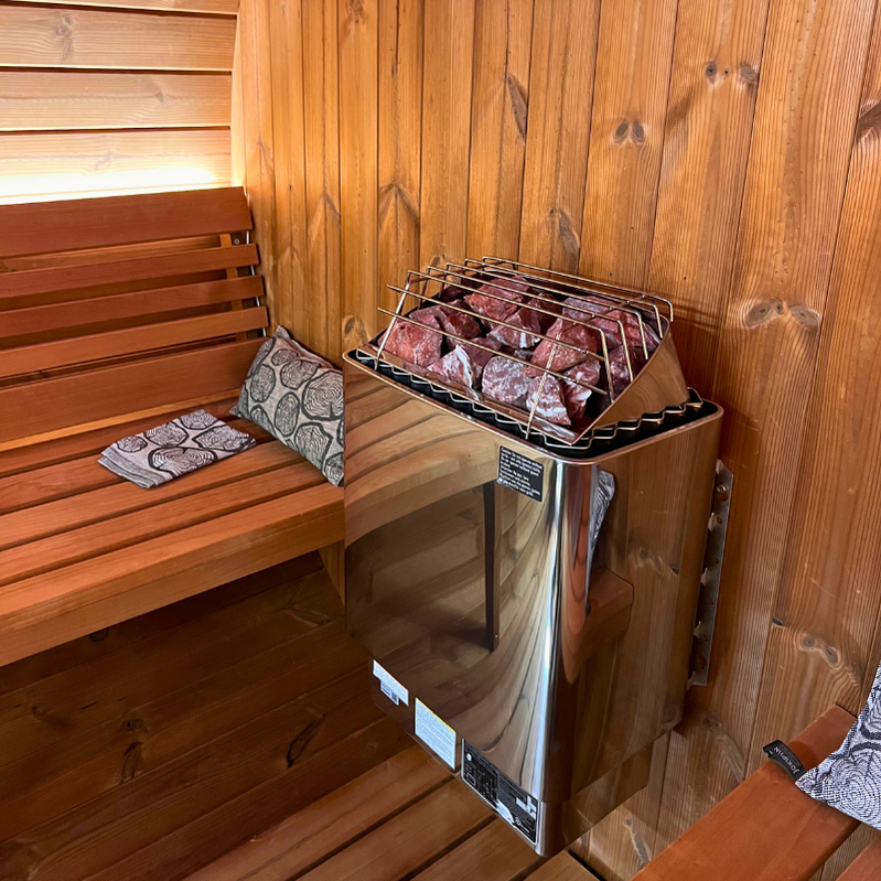 SaunaLife Model E6W 3 Person Sauna Barrel-Window