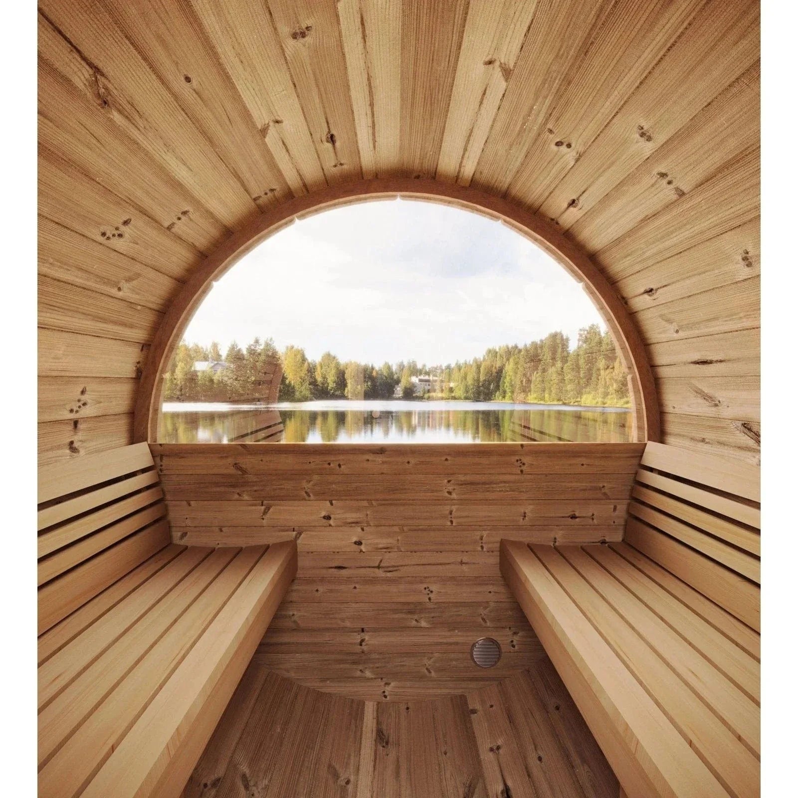SaunaLife Model E6W 3 Person Sauna Barrel-Window