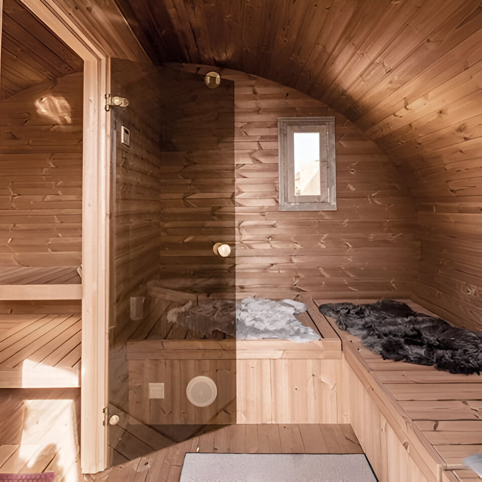 SaunaLife Model G11 8 Person Garden Series Outdoor Sauna
