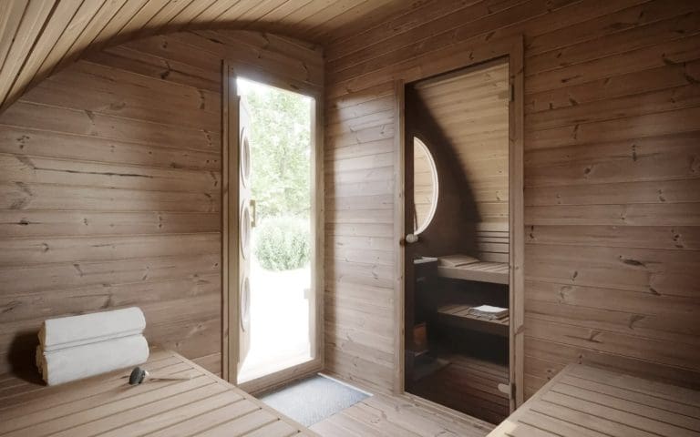 SaunaLife Model G11 8 Person Garden Series Outdoor Sauna
