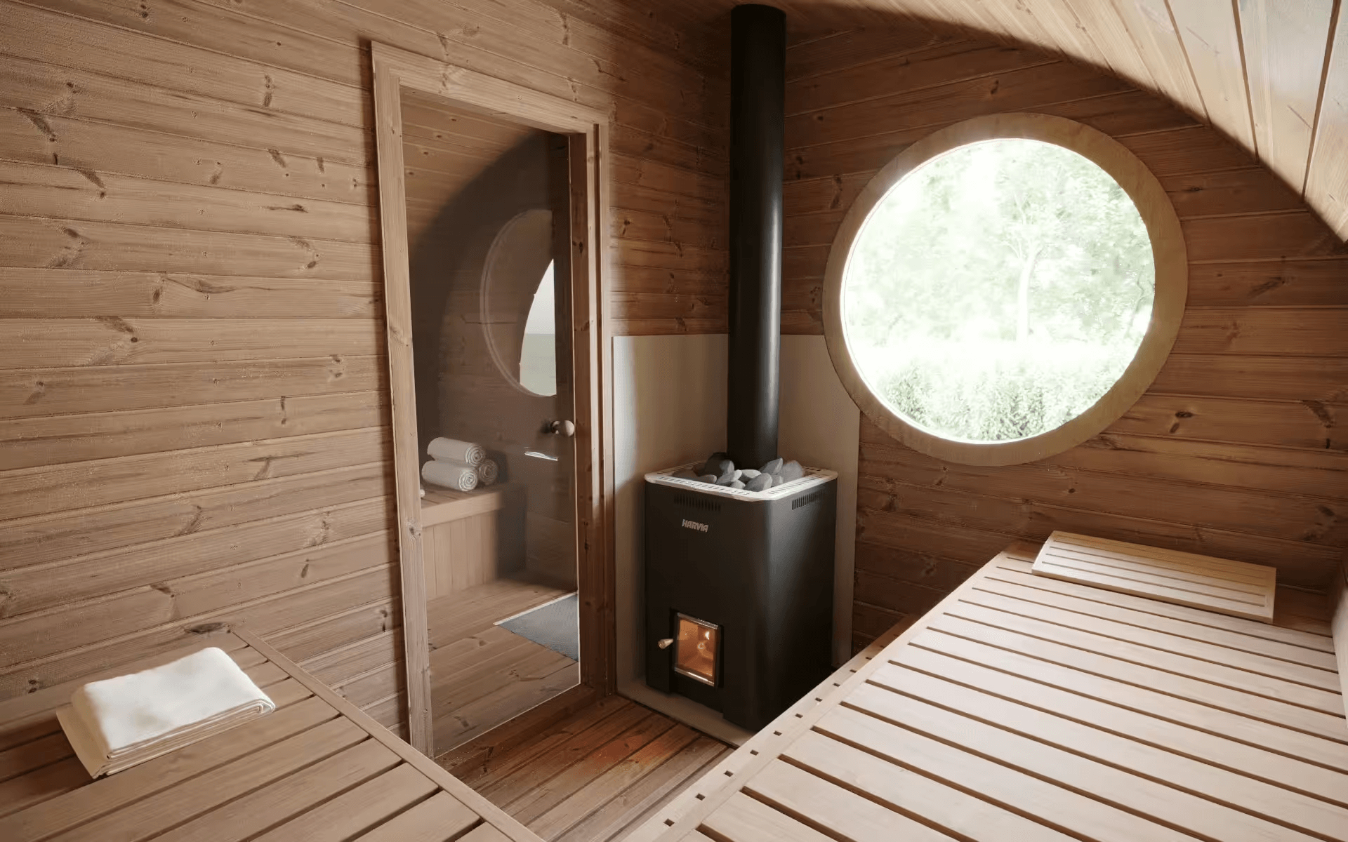 SaunaLife Model G11 8 Person Garden Series Outdoor Sauna