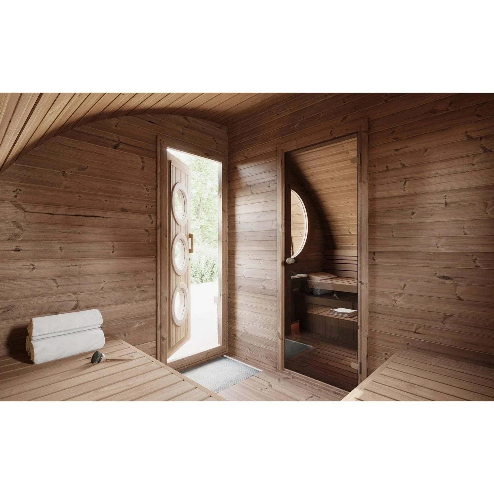 SaunaLife Model G11 8 Person Garden Series Outdoor Sauna