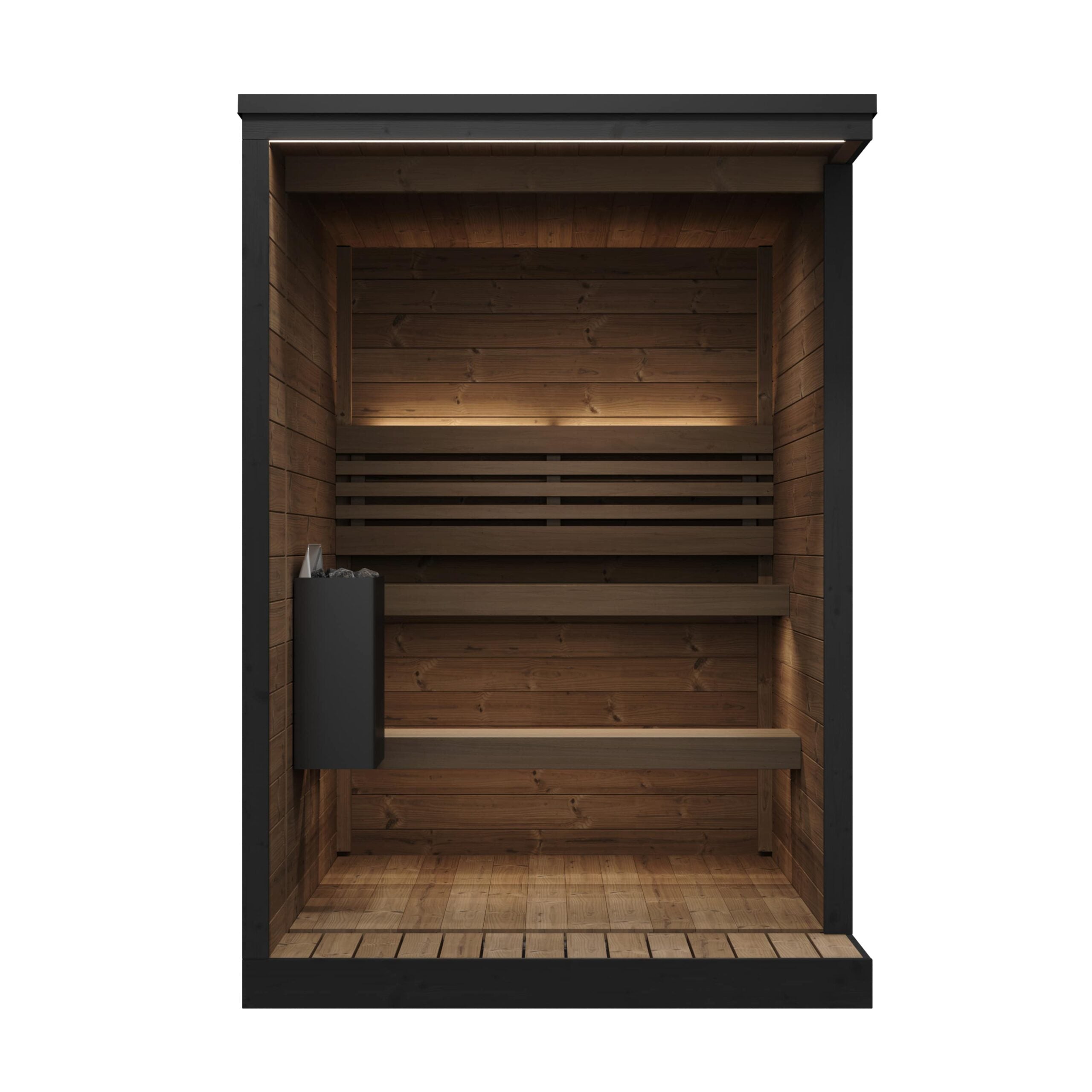 SaunaLife Model GL4 4 Person Garden Luxury Series Outdoor Sauna Kit