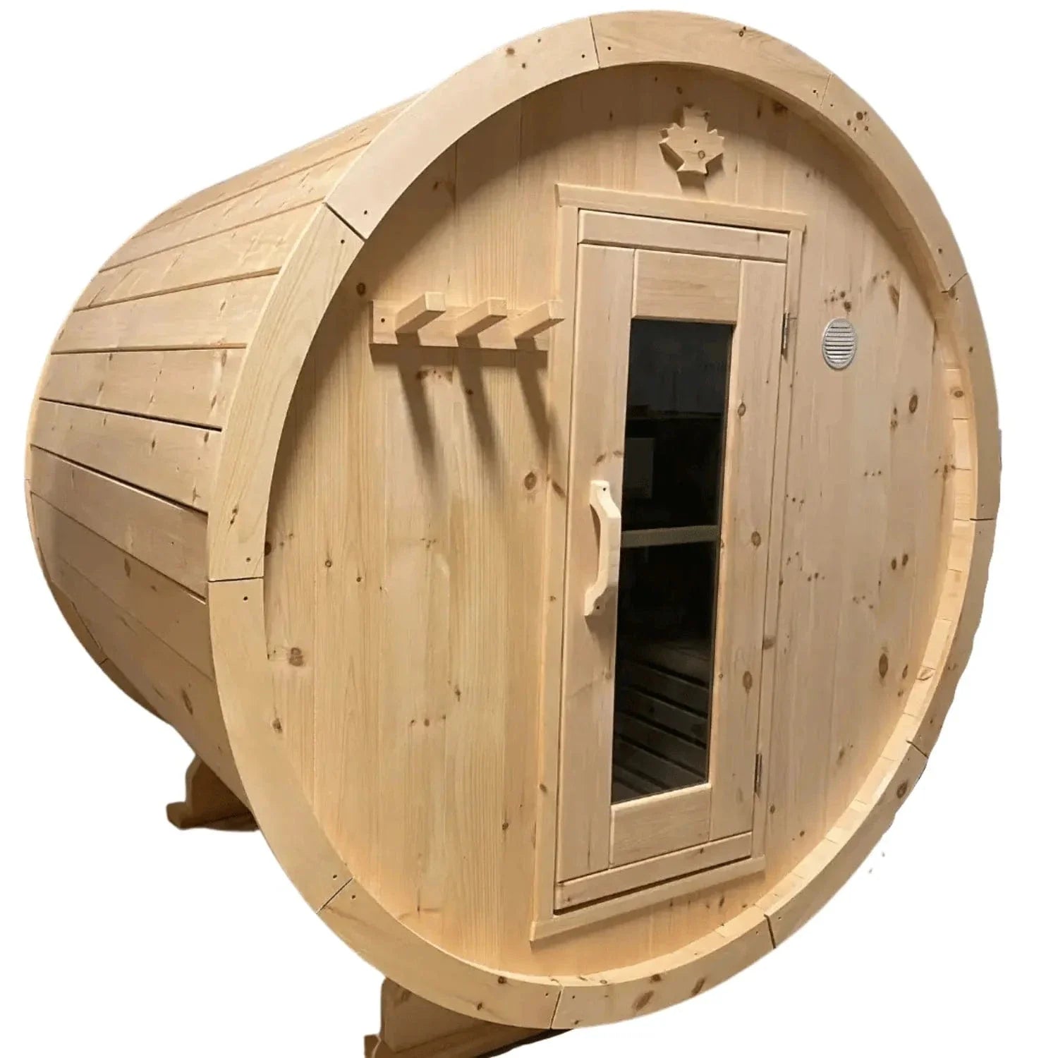 True North Canadian Made 4-6 Person 8' Long Outdoor Traditional Barrel Sauna