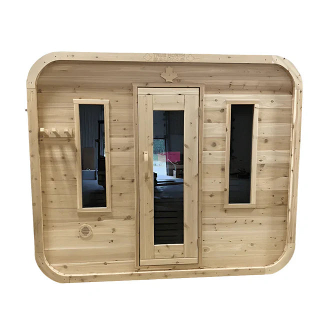 True North Canadian Made Quattro 4-5 Person Outdoor Traditional Cube Sauna