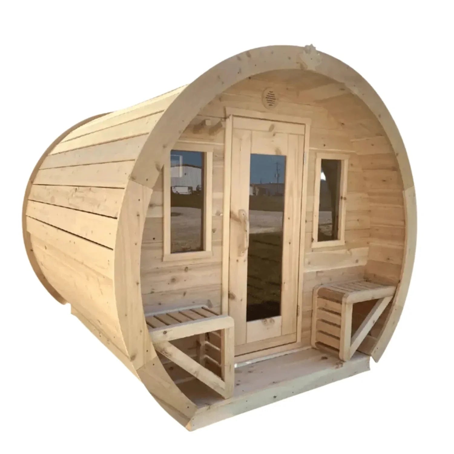 True North Canadian Made Schooner 2-8 Person Outdoor Traditional Barrel Sauna
